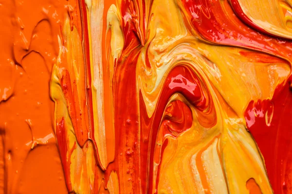 Beautiful Strokes Colorful Oil Paints Background Closeup — Foto Stock