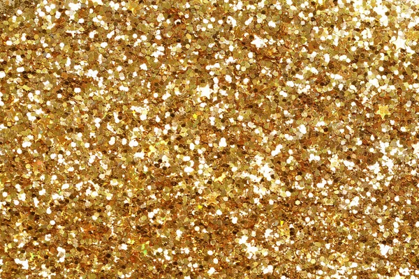 Schöner Goldglänzender Glanz Als Hintergrund Draufsicht — Stockfoto