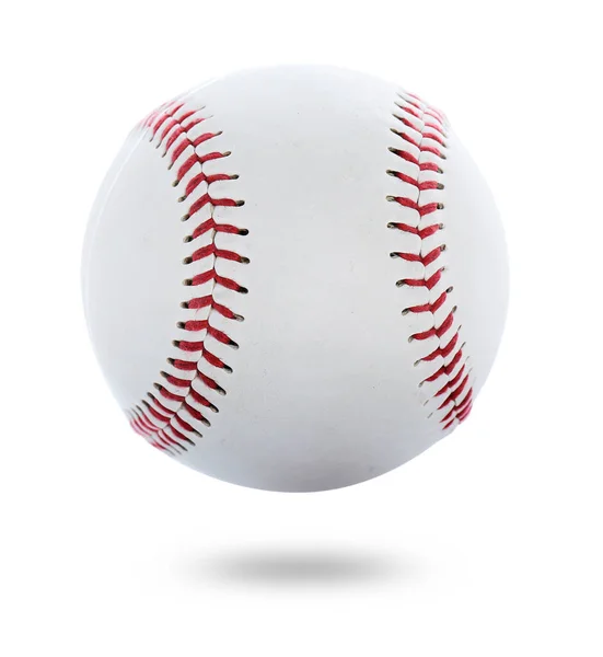 Een Nieuwe Honkbal Witte Achtergrond — Stockfoto