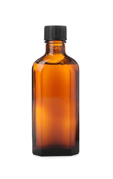 Flaska Sirap Isolerad Vitt Hosta Och Kall Medicin — Stockfoto
