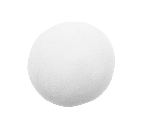 Fluffy Soap Foam White Background Top View — Stock Photo, Image