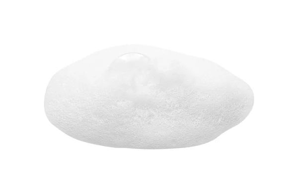白い背景にふわふわの石鹸泡のドロップ — ストック写真