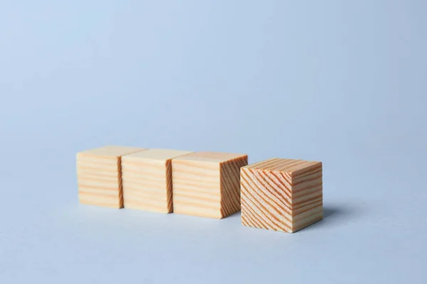 Дерев Яні Кубики Світлому Фоні Концепція Ідеї — стокове фото