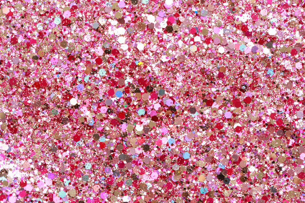 Розовый блеск на фоне, вид сверху