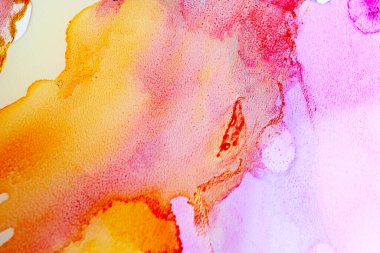 Beautiful abstract ink painting as background, top view