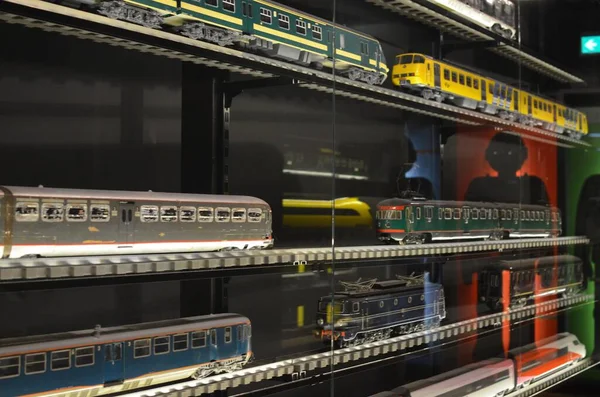 Utrecht Nizozemsko Července 2022 Modely Různých Starých Vlaků Vystavených Spoorwegmuseum — Stock fotografie