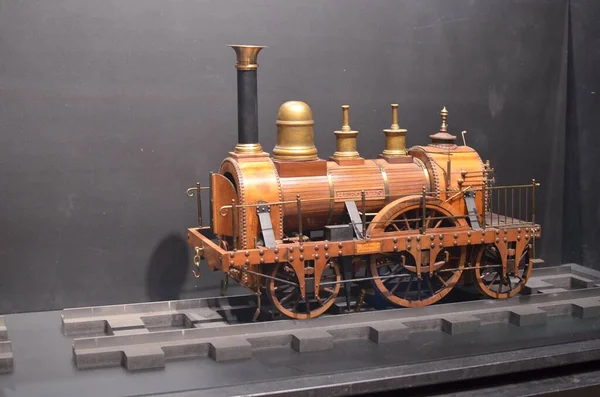 Utrecht Нідерланди Липня 2022 Модель Старого Поїзда Виставці Spoorwegmuseum — стокове фото