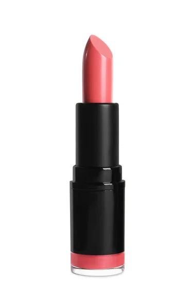 Rouge Lèvres Lumineux Sur Fond Blanc Produit Maquillage Professionnel — Photo