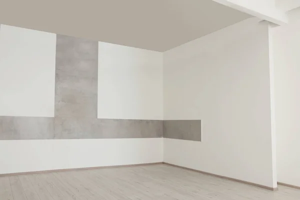Sala Escritório Vazia Com Paredes Brancas Sistema Ventilação Design Interiores — Fotografia de Stock