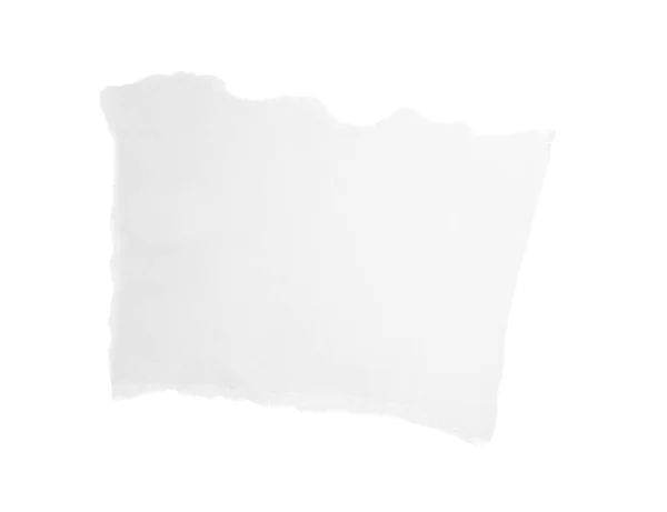Pezzo Carta Sfondo Bianco Spazio Testo — Foto Stock