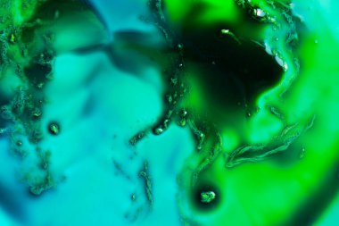 Beautiful abstract ink painting as background, top view