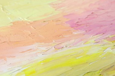 Pastel yağının güzel dokunuşları arka plan olarak boyanıyor, yakın plan olarak.
