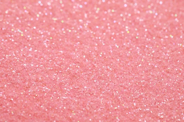 Smuk Lyserød Skinnende Glitter Som Baggrund Closeup - Stock-foto