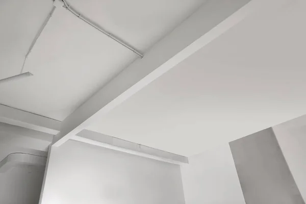 Soffitto Con Moderno Sistema Ventilazione Camera Ristrutturata — Foto Stock