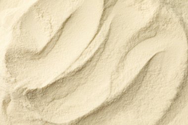 Arka plan olarak organik agar-agar tozu, üst görünüm