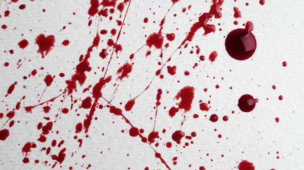 浅灰背景 顶视图上的血迹和血滴 — 图库照片