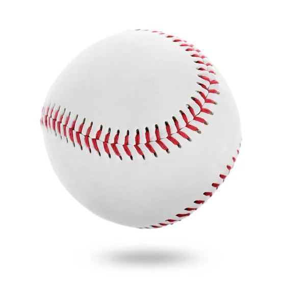 Una Nueva Pelota Béisbol Sobre Fondo Blanco —  Fotos de Stock