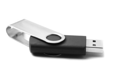 Modern usb flash diski beyaza izole edildi