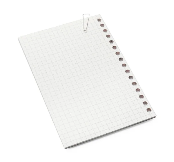 Beyaz Arkaplanda Işaretlenmiş Kağıt Sayfaları — Stok fotoğraf