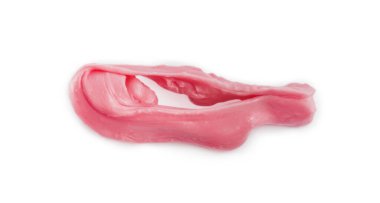 Biri beyaz, üst görünümde izole edilmiş sakız.