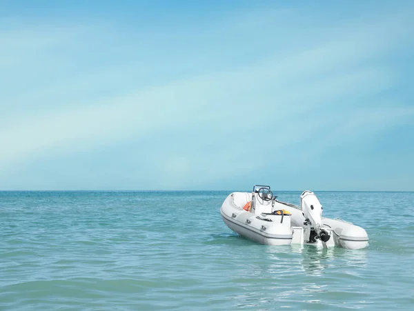 Вид Лодки Море Солнечный День — стоковое фото