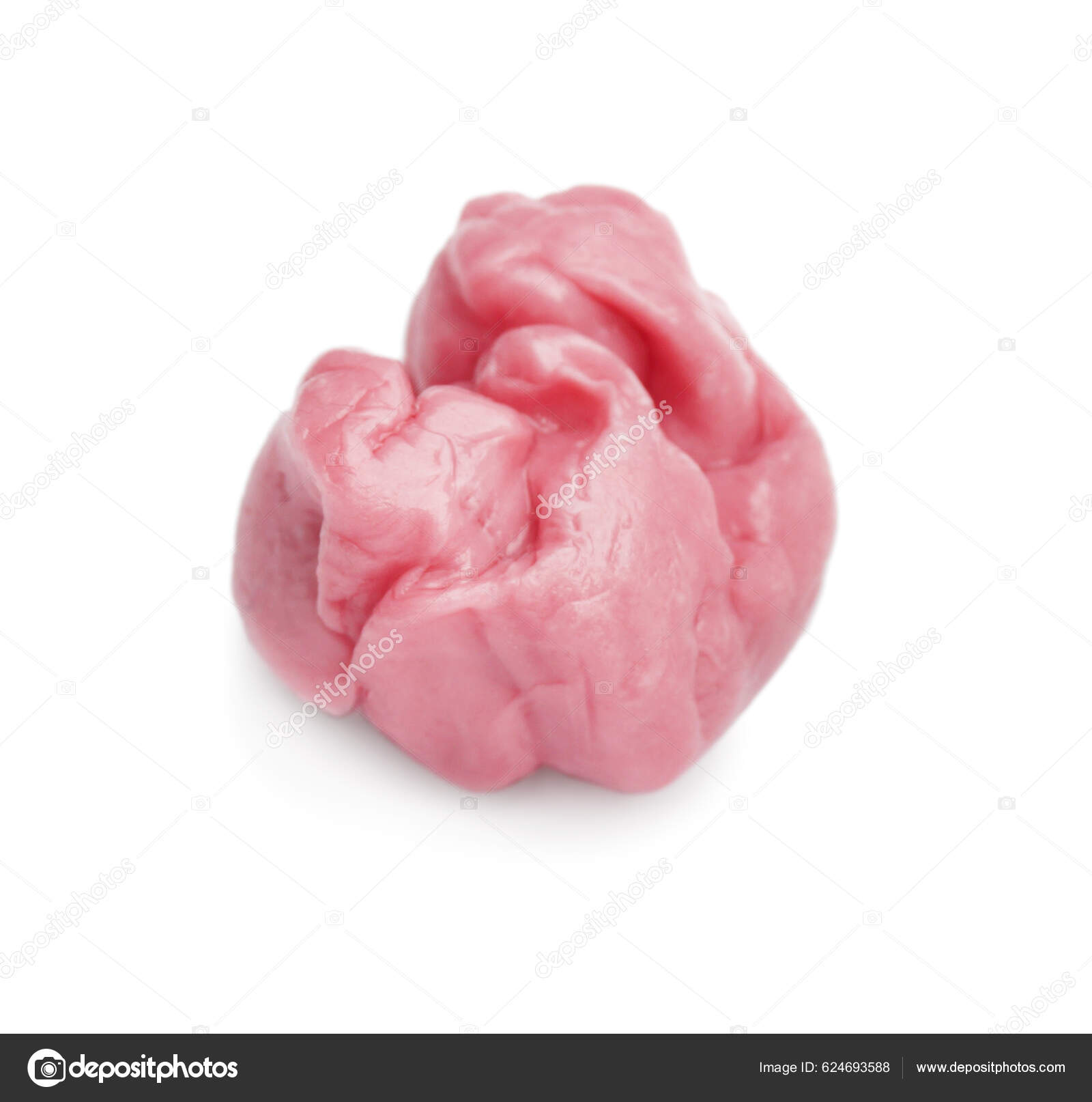 One Used Chewing Gum Isolated White Stock Photo by ©NewAfrica 624693588
