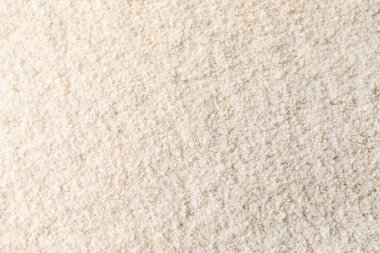 Arka plan olarak kinoa unu yığını, yakın plan