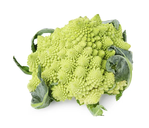 Fresh Raw Romanesco Broccoli Isolated White — Stock Photo, Image
