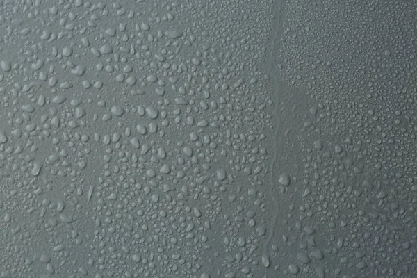 Many Water Drops Light Grey Background — Zdjęcie stockowe
