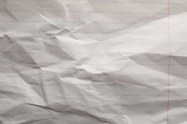 Crumpled Sheet Paper Background Top View — Stock Photo, Image
