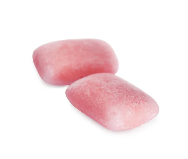 Chutné Sladké Žvýkačky Bílém Pozadí — Stock fotografie