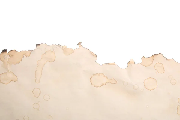 Balmumu Mühürlü Eski Kağıt Yaprak Beyaz Üst Manzara Metin Için — Stok fotoğraf