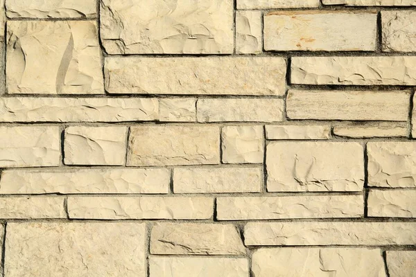 Tekstura Pięknej Kamiennej Ściany Jako Tło — Zdjęcie stockowe