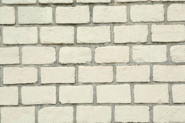 Arkaplan olarak beyaz tuğla duvar dokusu