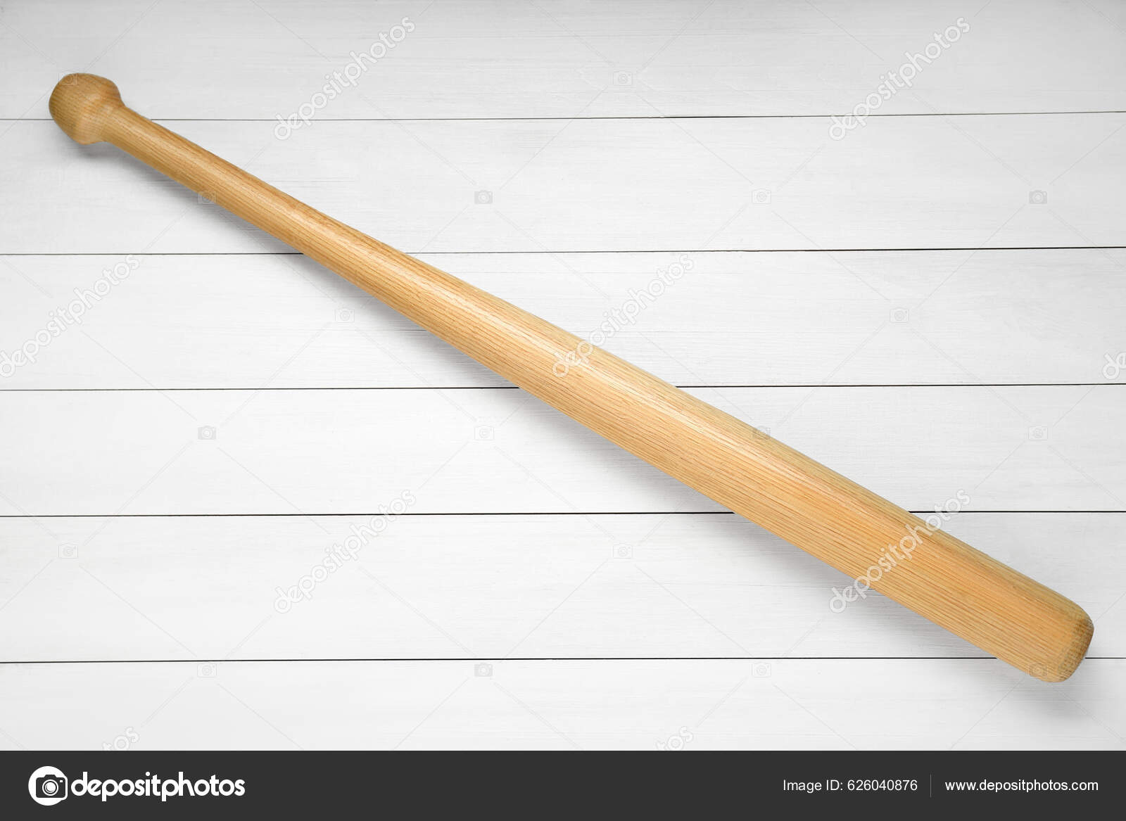 Baseball Bat White Wooden Table Top View Sports Equipment Stock Photo by  ©NewAfrica 626040876
