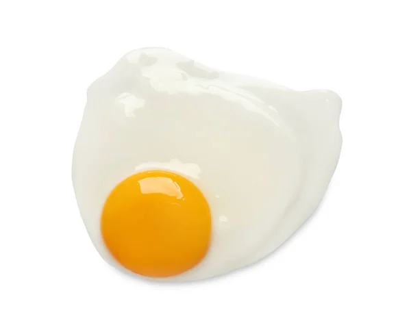 Leckeres Gebratenes Hühnerei Isoliert Auf Weiß Von Oben — Stockfoto