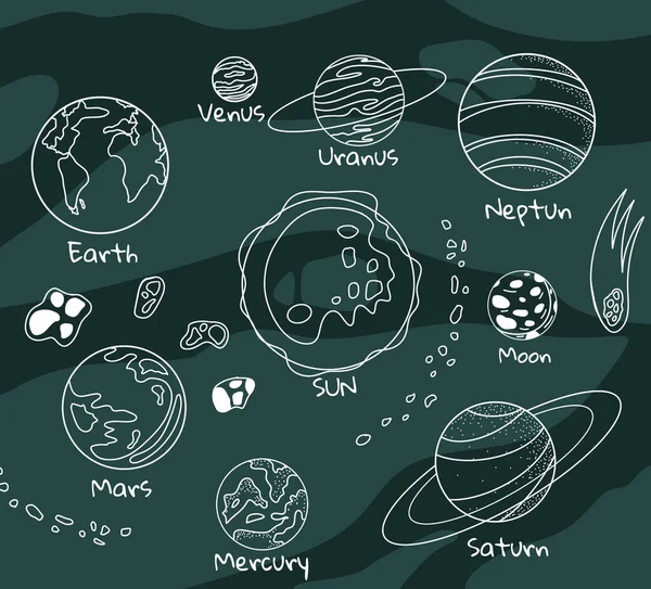 Galaxy Stars Planets Illustration Fantasy World — Stock Photo, Image