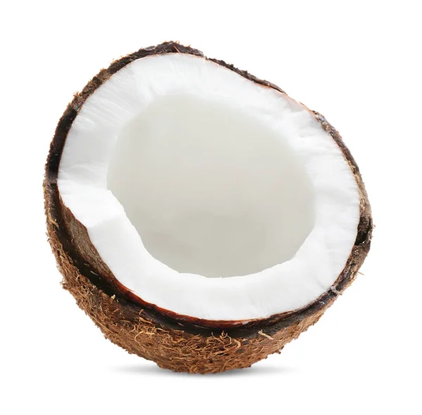 Half Ripe Coconut Isolated White — Photo
