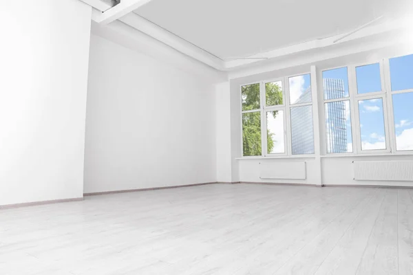 Moderna Sala Oficina Con Paredes Ventanas Blancas Diseño Interiores —  Fotos de Stock