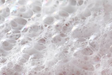 Beyaz pofuduk köpük köpüğünün yakın görüntüsü