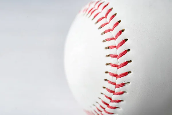 Detailní Pohled Baseballový Míček Prostor Pro Text Sportovní Vybavení — Stock fotografie