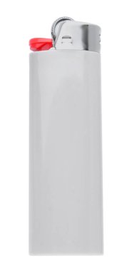 Üst görünümde izole edilmiş şık küçük cep çakmağı