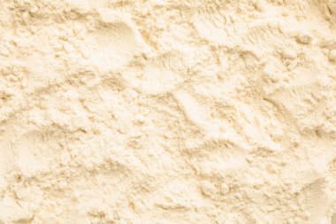 Arka plan olarak Mung fasulyesi unu, yakın plan. Üst görünüm