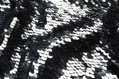 Arkaplan olarak güzel parlak pulların dokusu, yakın plan