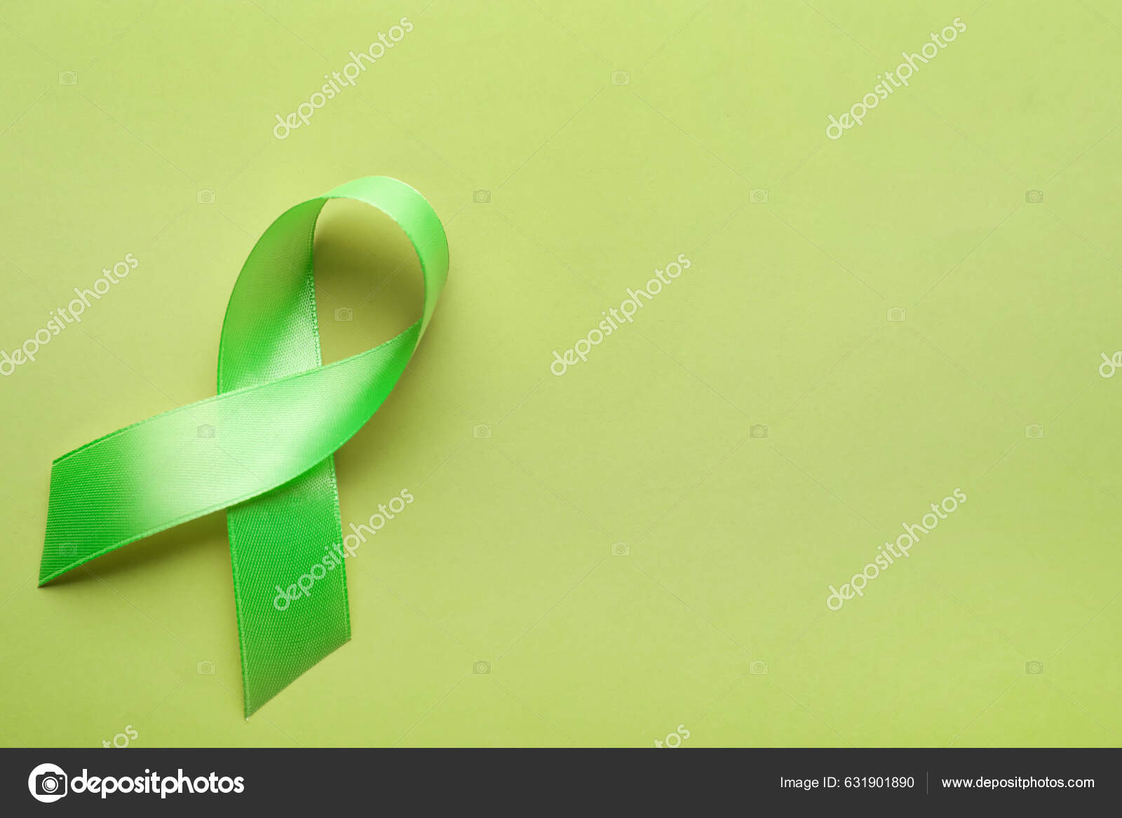 World Mental Health Day Green Ribbon Color Background Top View Stock Photo  by ©NewAfrica 631901890