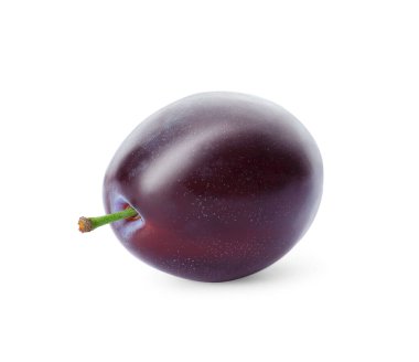 Lezzetli taze erik beyazda izole edilmiş.