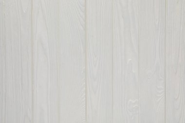 Arkaplan olarak beyaz ahşap yüzey dokusu, üst görünüm