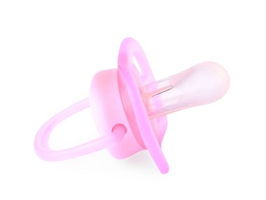 Bir bebek emziği beyaza izole edilmiş.