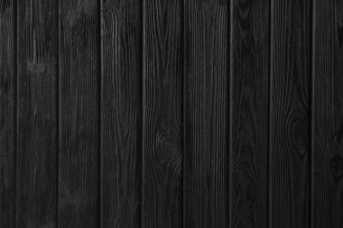 Texture of black wooden surface as background, top view