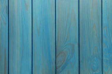 Açık mavi ahşap yüzey dokusu arka plan olarak, üst görünüm